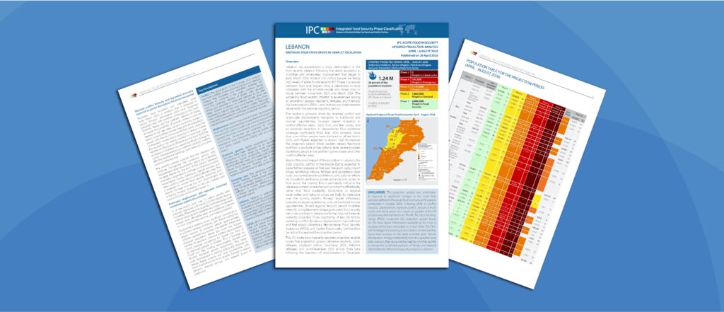 LEBANON: NEW IPC ANALYSIS SHOWS CONFLICT ESCALATION PUSHING NEARLY A QUARTER OF POPULATION INTO ACUTE FOOD INSECURITY